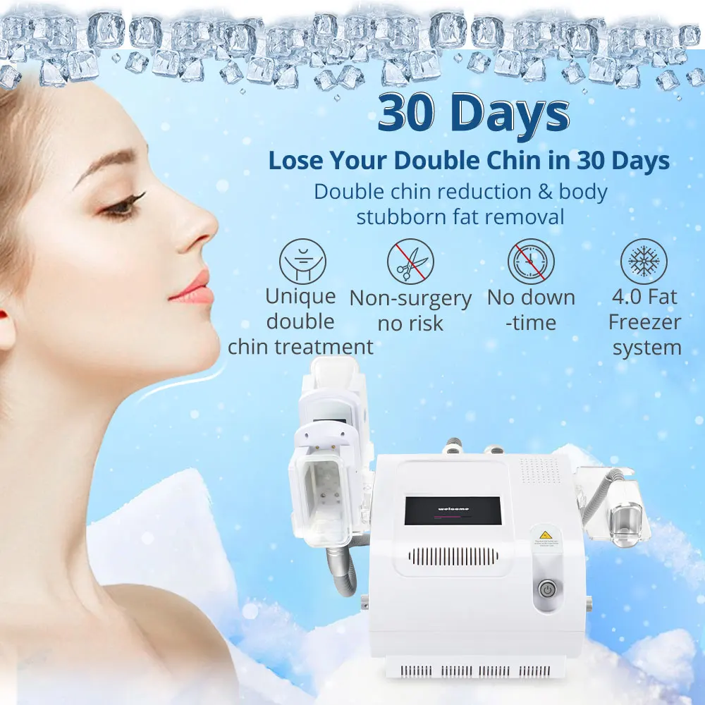 S shape new Cooling Vacuum Fat Cold Freeze Anti Cellulite Body Shape Slimming Machine Spa