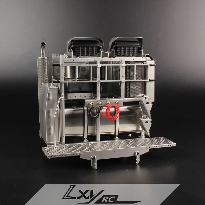 LXYRC Metal Simulation Upgrade Metal Equipment Rack for 1/14 Tamiya RC Truck for SCANIA 770S R620 VOLVO BENZ Arocs MAN TGX Car