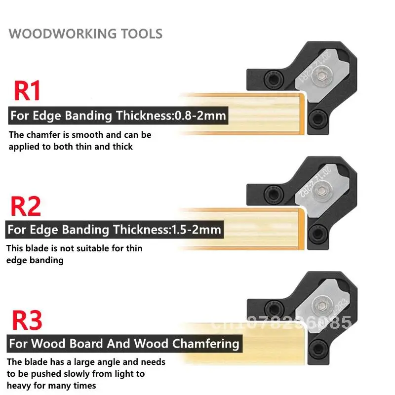 Woodworking Blade Edge Corner Planer, Edge Banding Arc Trimming, Manual Wood Chamfering Fillet Scraper Board, Deburring Tool