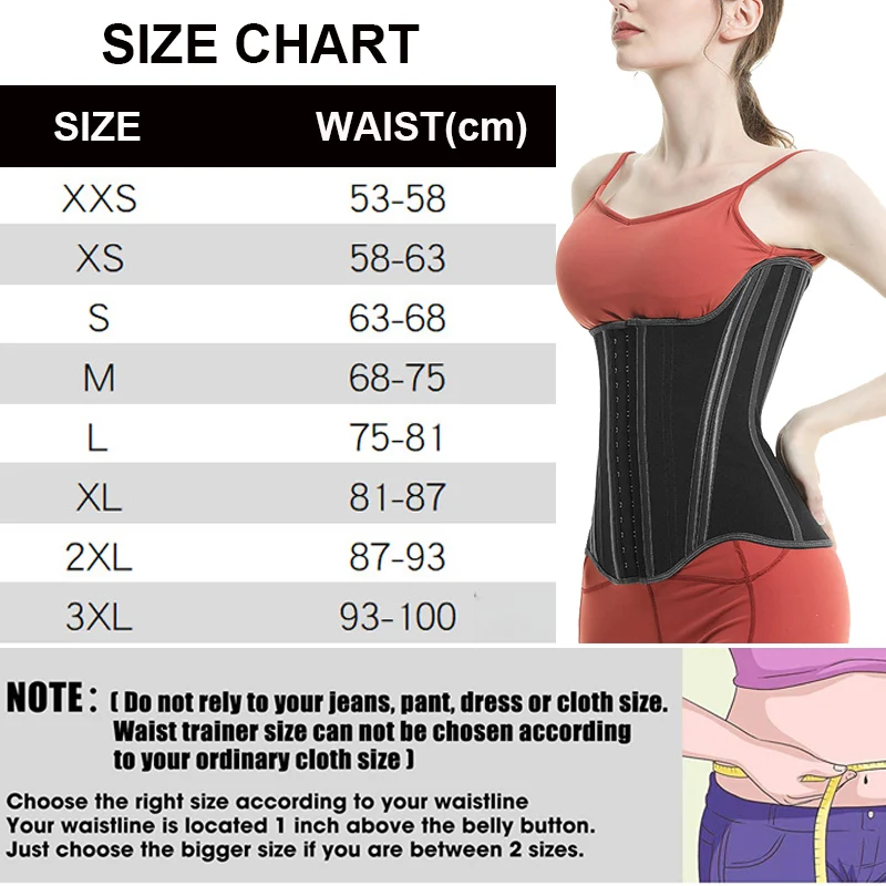 Hourglass Waist Corset Latex Waist Trainer Colombians Fajas Flat Belly Slimming Belt Body Shapewear Women Modeling Strap Corset