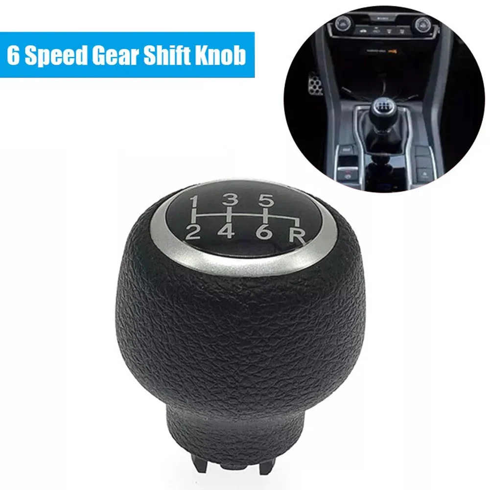 For Honda For Civic 6 Speed Gear Shift Knob Handle Replacement for 2016-2019 ABS Material OEM Part Number 54102TBAL02ZB