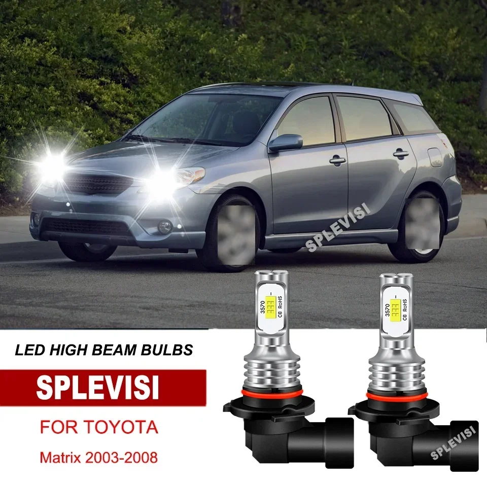 

2x LED Headlight Bulbs High Beam IP67 White Kit For Toyota Venza 2009-2016 Solara 2004-2006 Matrix 2003-2008 Celica 1994-1999