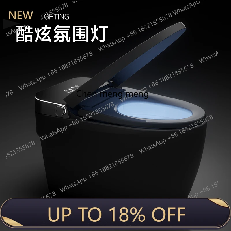 

Z189 Household fully automatic one-piece firing all black gun gray built-in foam shield instant toilet