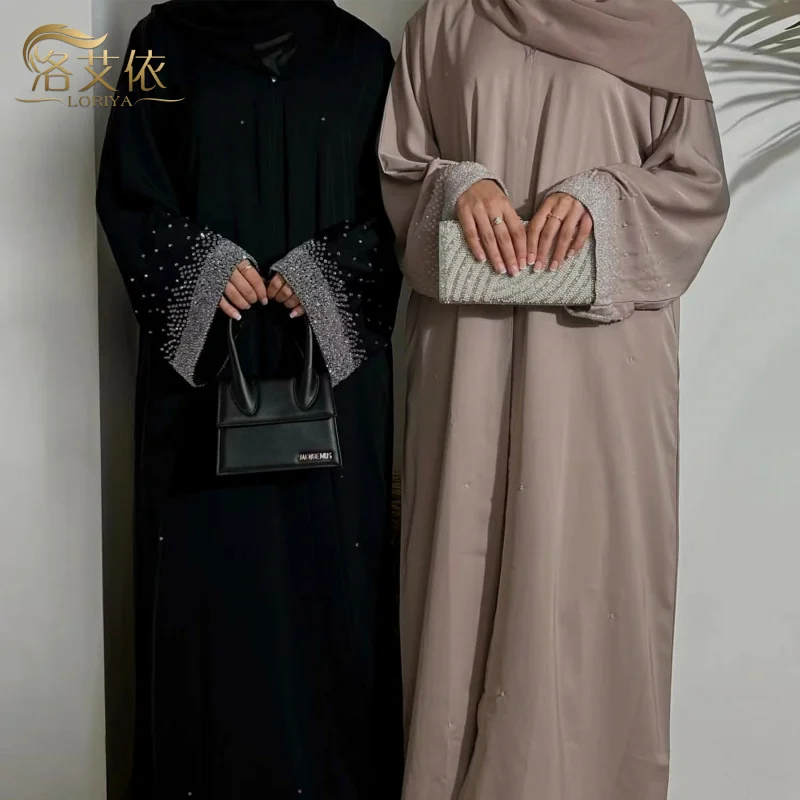 

2024LoriyaAliExpress Amazon Dubai Party Rhinestone Cardigan DressabayaLR851
