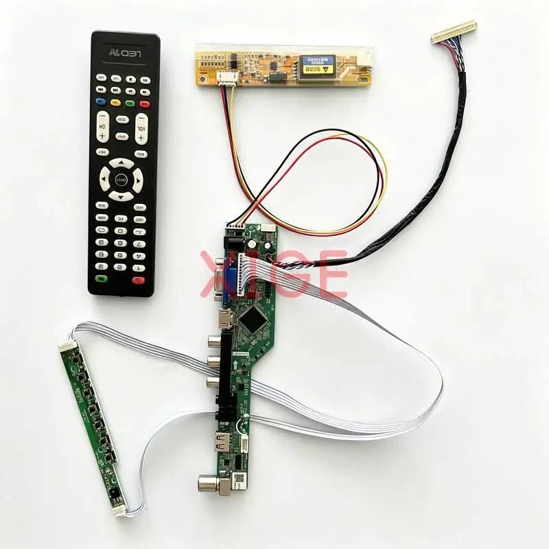 

For QD15TL02 QD15TL01 QD15TL04 QD15TL03 Matrix Controller Drive Board DIY Kit 1280*800 1CCFL 1280x800 HDMI+VGA+AV+USB LVDS-30Pin