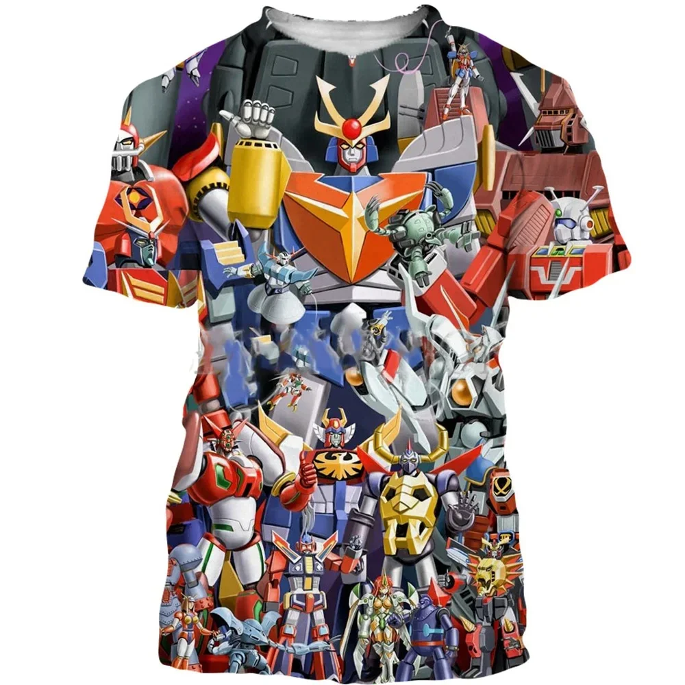 NEW Summer T shirt Dropshipping clocl Mazinger Z men/women casual fashion cool 3D printed T-shirt Harajuku style street shirt