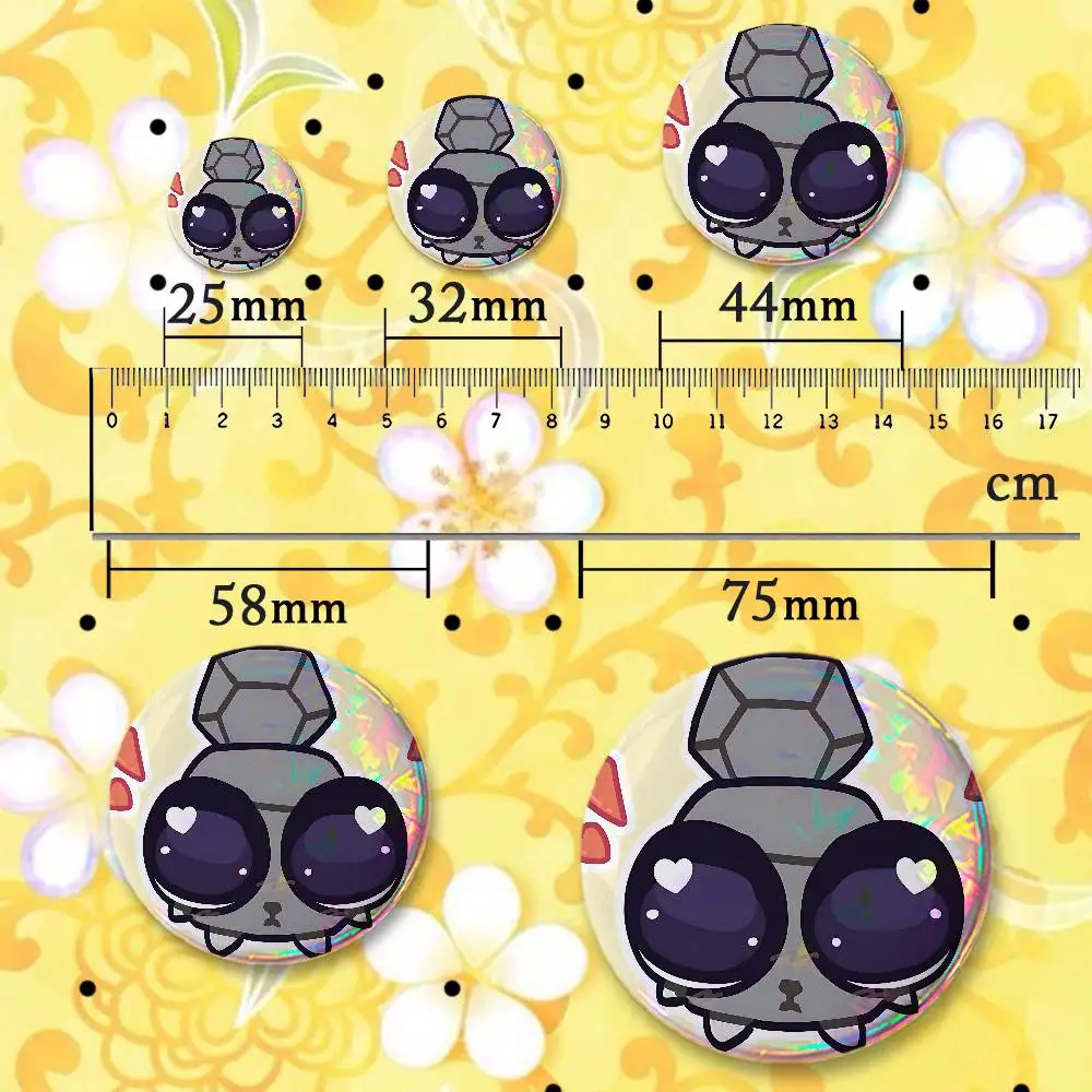 Toon Pebble Badges 25 32 44 58 75 mm Round Customizable Wholesale Fan goods Self-made fan freebies