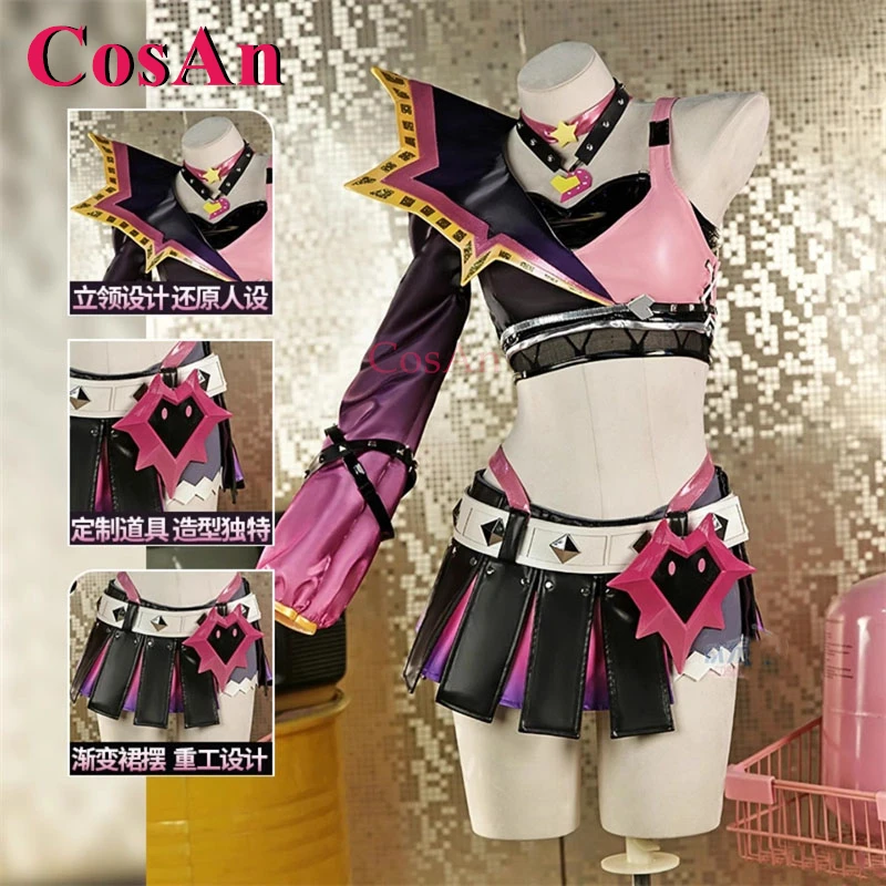 

CosAn Game LOL Jinx Cosplay Costumes Valentine's Day Skin Fashion Sweet Uniform Skirt Women Halloween Party Play Clothing New