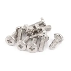 Uxcell 10pcs/50pcs M4 x 10mm 	Stainless Steel Phillips Head Screws TV Computer LCD Monitor Stand Mounting Screw