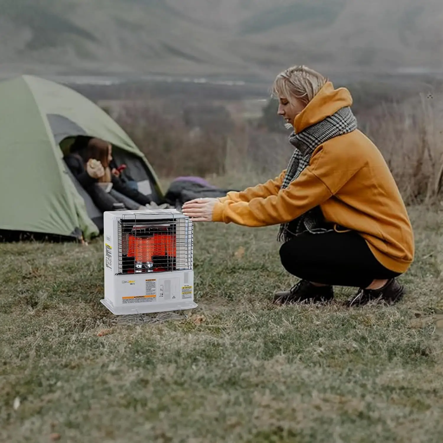 Portable Radiant Kerosene 10000 BTU Space Heater with Automatic Safety Shut Off for 380 Square Feet of Indoor/Outdoor Spaces