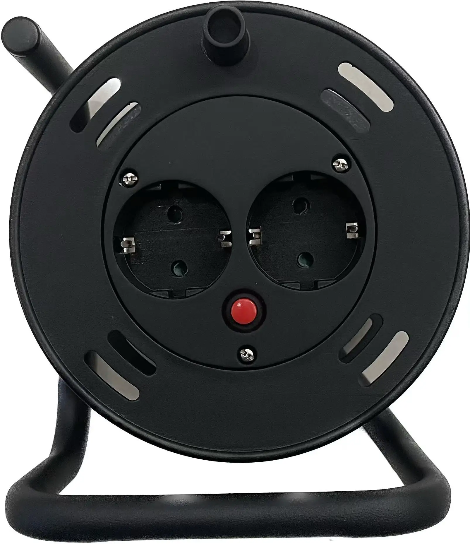 Factory Direct 2x16A Extension Cord Reel Portable Baby Mini Cable Reel Electric Extension Plastic Cable Reel