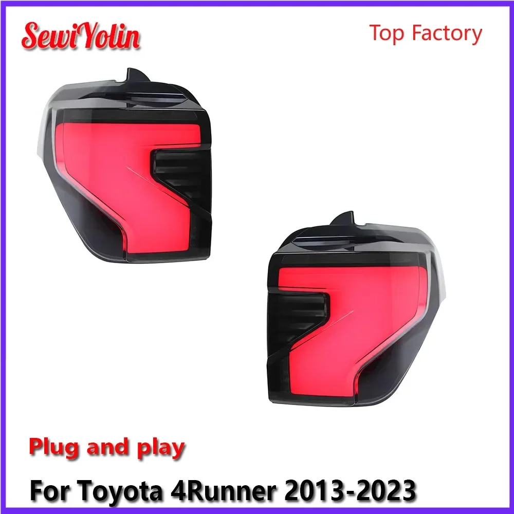 

Автомобильные светодиодные задние фонари, аксессуары для Toyota 4Runner 2013-2023, автоматические задние противотуманные фары DRL, стоп-сигнал поворота Plug and Play