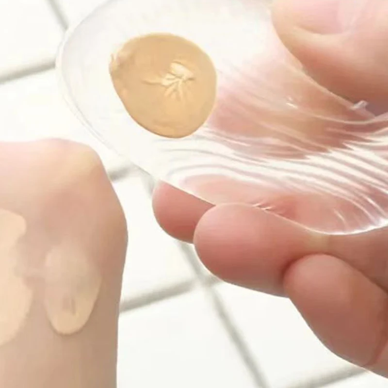 1 unidad de esponja de maquillaje transparente de silicona suave con forma de corazón, cojín de aire, esponja cosmética de gelatina, base BB Cream, herramientas de maquillaje frívolas