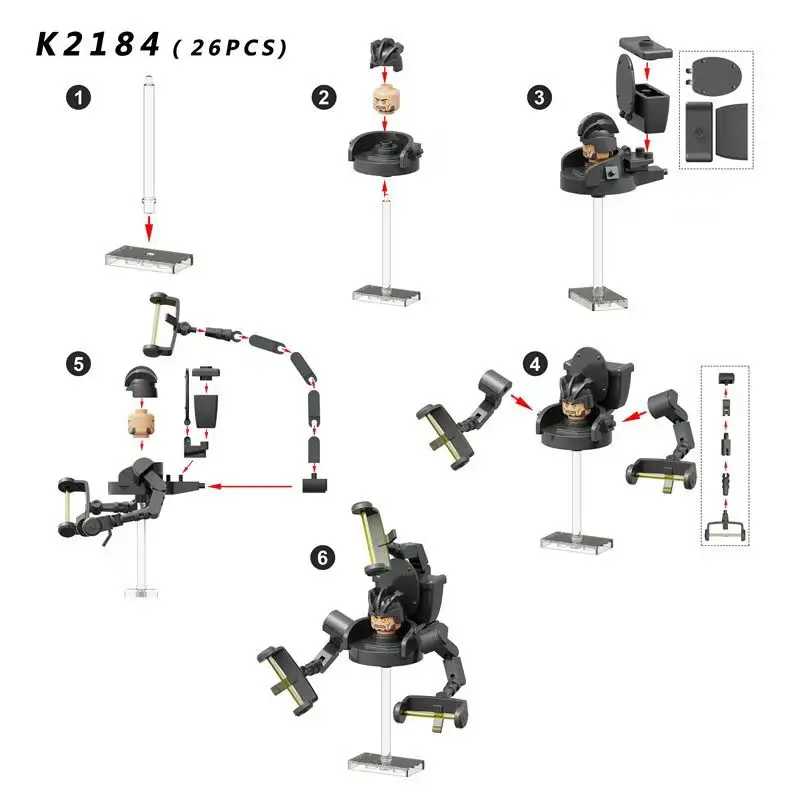 2026 Neue Skibidi Toiletten-Mann-Figuren Bausteine TV-Mann Titan Kameramann Speakerman Puzzle-Steine Actionfiguren Modell Spielzeug Geburtstagsgeschenk – Detail 8