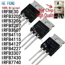 10PCS/Lot IRFB4115 IRFB4110 IRFB3205 IRFBE30 IRFB3206 IRFB3607 IRFB4115 IRFB4127 IRFB3307 IRFB7430 IRFB7740 TO-220 Original