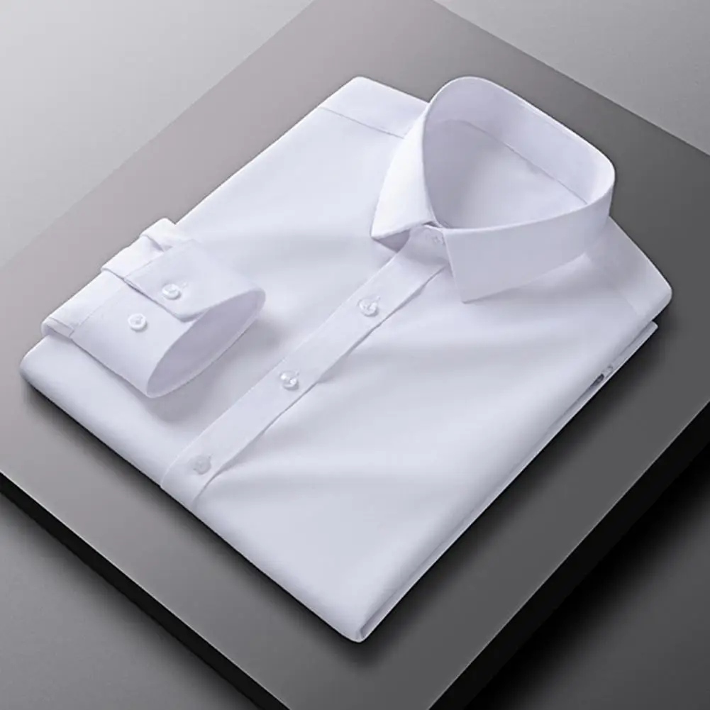 

Мужская однотонная рубашка с длинным рукавом, дышащая рубашка, мужская и женская модная повседневная деловая официальная рубашка, мужская блузка, социальная свадьба