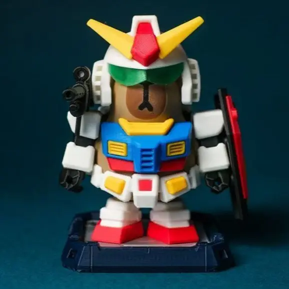 Neue Capybara Actionfigur RX-78-2 Mecha-Stil mit magnetischer dekorativer Capybara-Figur 3D-Druck-Sammlung Statue Spielzeug Geschenk