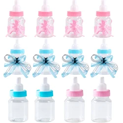 12pcs Blue Pink Candy Bottles Milk Bottle Style Candy Gift Box Gender Reveal Baby Shower Party Favor Boxes Newborn Party Favors