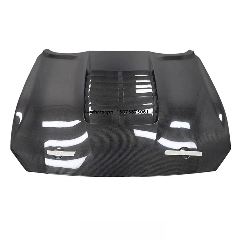 GT500 Style Carbon Fiber Engine Bonnet for Mustang Hood