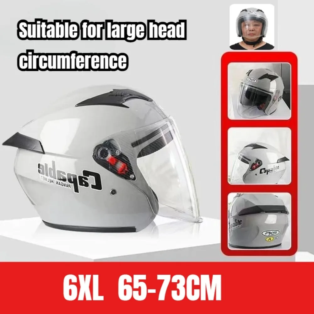 Motorcycle Helmet, Large Head Circumference, Riding Safety Helmet, 3C Certification, ABS Material,Available All Seasons