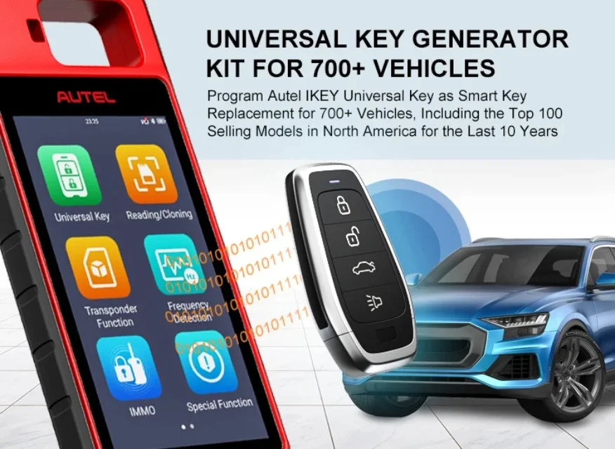 Autel KM100 Key Programmer Immobilizer Tool  Update Key Creation IMMO Learning Chip Read Cloning Tools Car Key Programming