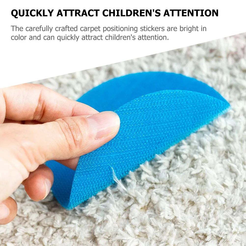 24 Pcs Early Education Carpet Spots for Classroom Floor Little Bit Rug Markers Round Stickers Nylon Dot Child