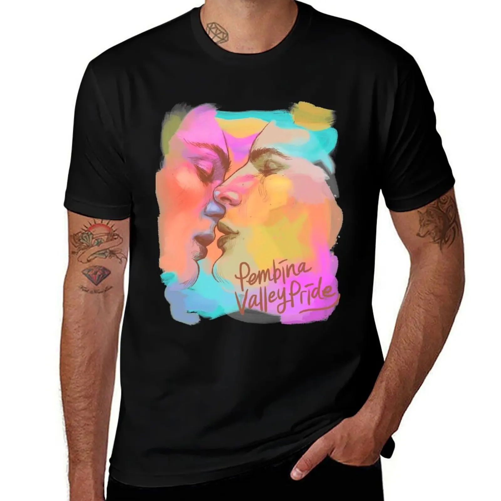 Inside & Out - Pembina Valley Pride - By Ruby Rain T-Shirt Abstract Pattern Print Top T-Shirt
