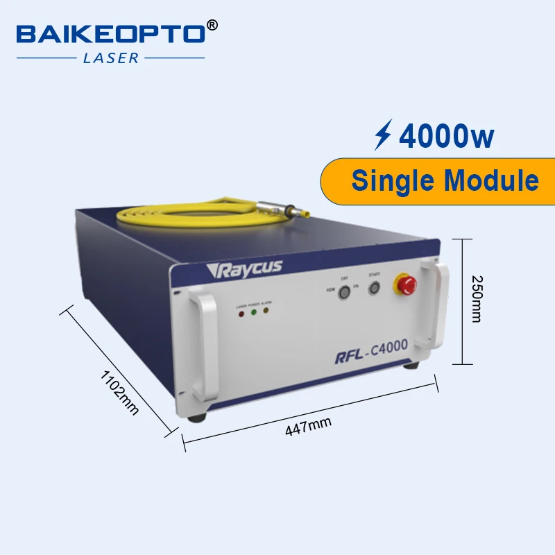 Raycus CW Fiber Laser Power Single Module Fiber Cutting Welding Machine Laser Source RFL-C4000