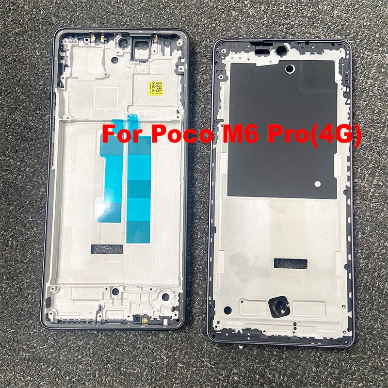 

For Xiaomi Poco M6 Pro 4G LCD Faceplate Front Frame Chassis Middle Housing Bezel Smartphone Repair Parts