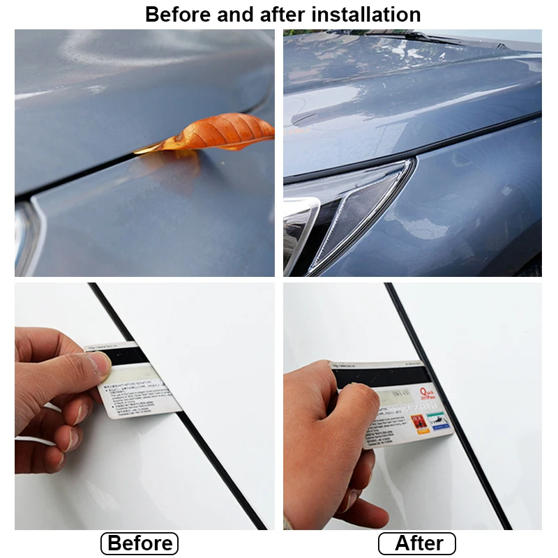 Car Sealing Strip for Hood Universal Auto Rubber Seal Strip for Engine Covers Seals Trim Sealant Waterproof Anti Noise