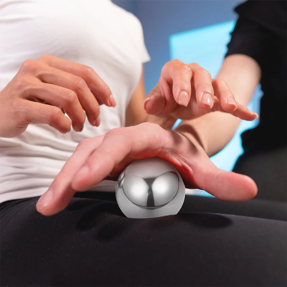 

2 Pairs Stainless Steel Baoding Balls for Hand Exercise Massage Therapy Fitness Equipment Metal Boading Relief Small Size