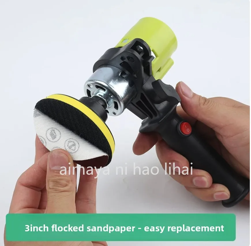 2 Inch Electric Suction Cup Grinder 3 Inch Handheld Sandpaper Dry Grinder High Speed Polishing Wall 1 Inch Sander Putty