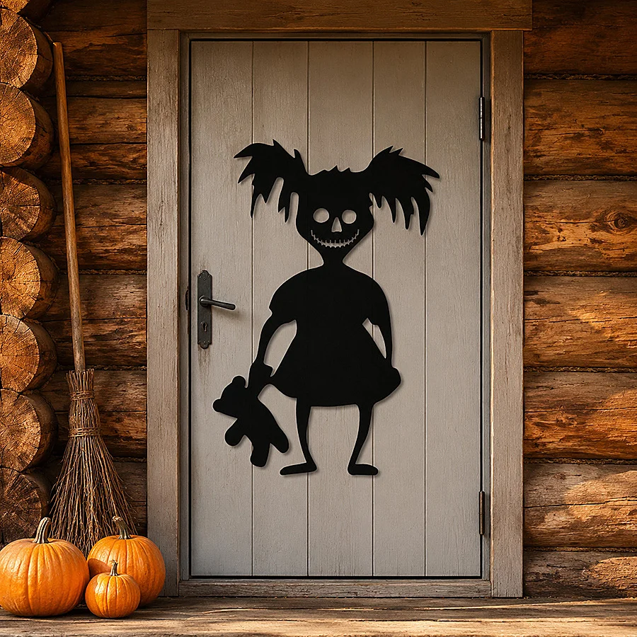 1pc Halloween Decoration Room Door Sticker Window Decor Skeleton Hand Pumpkin DIY Devil Witch Hat Glass Window Stickers