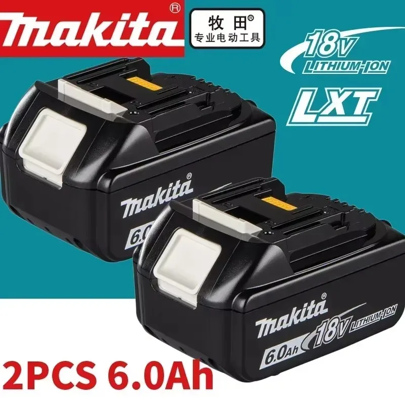 

100% Makita Original 18V 6000mAh Lithium ion Rechargeable Battery 18v drill Replacement Batteries BL1860 BL1830 BL1850 BL1860B