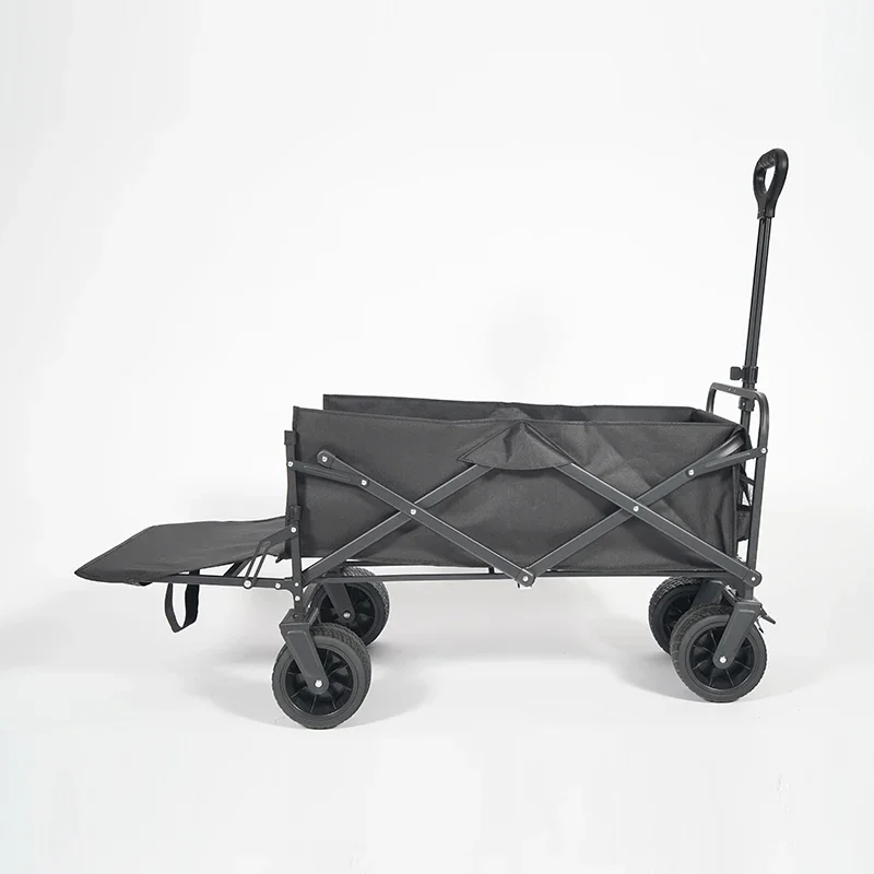 Portable Folding Outdoor Wagon Trolley  Camping Metal Garden Stroller Hand Cart Foldable Beach Trolley