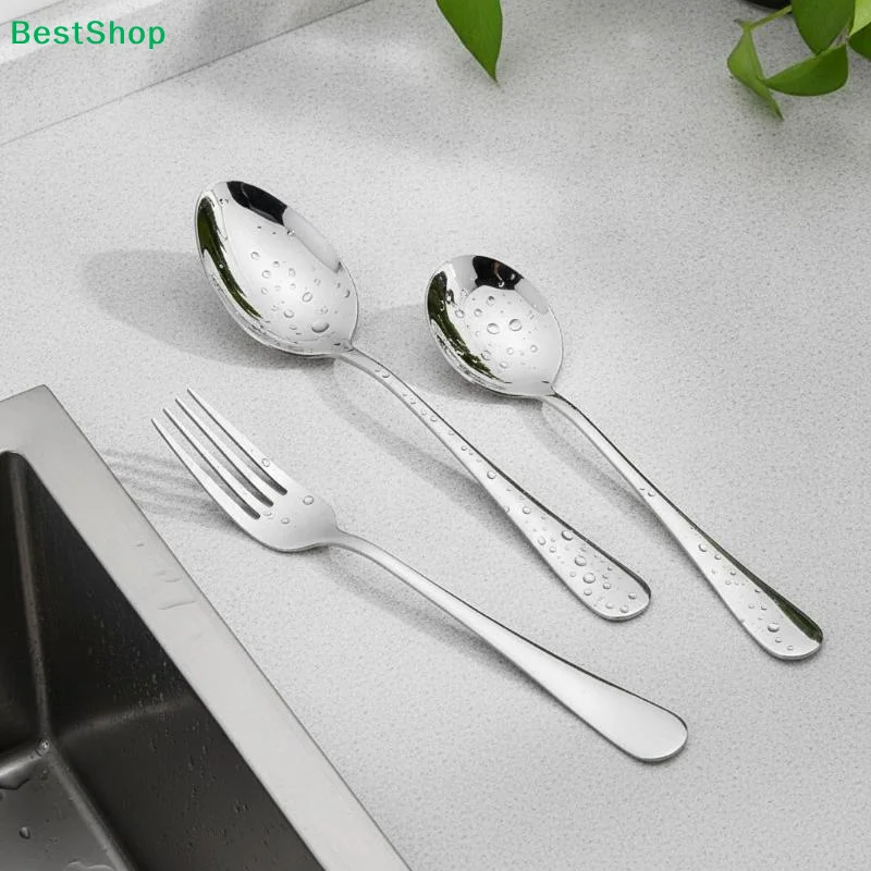 〔Y〕1 Set Stainless Steel Spoon Fork Set, Simple And Beautiful, Dishwasher Safe And Necessary For Every Household