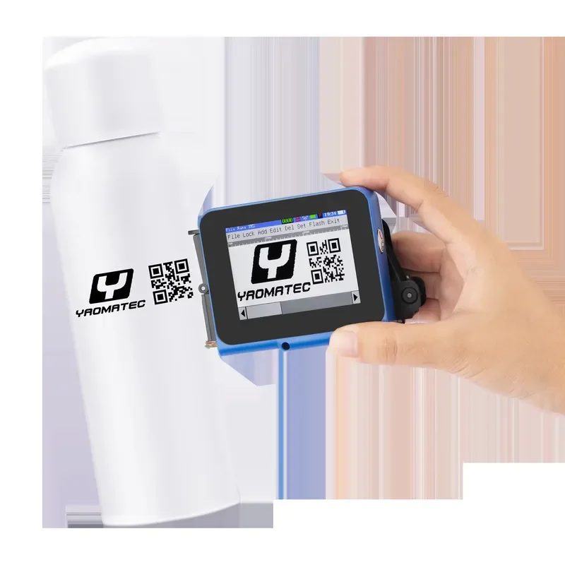 Yaomatec Mini Logo Date Inkjet Printer for Metal Carton Handheld Mini Portable Inkjet Printer Coding Machine