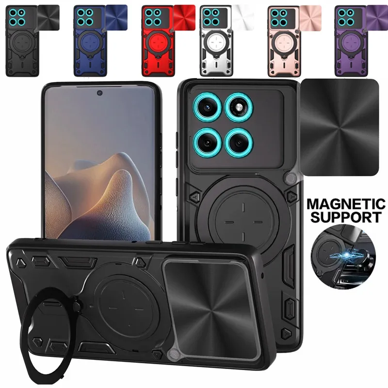 

Armor Funda For Motorola Moto Edge 60 Fusion 5G Case Car Magnetic Ring Protect Cover for Moto Edge60 Fusion Lens Capa