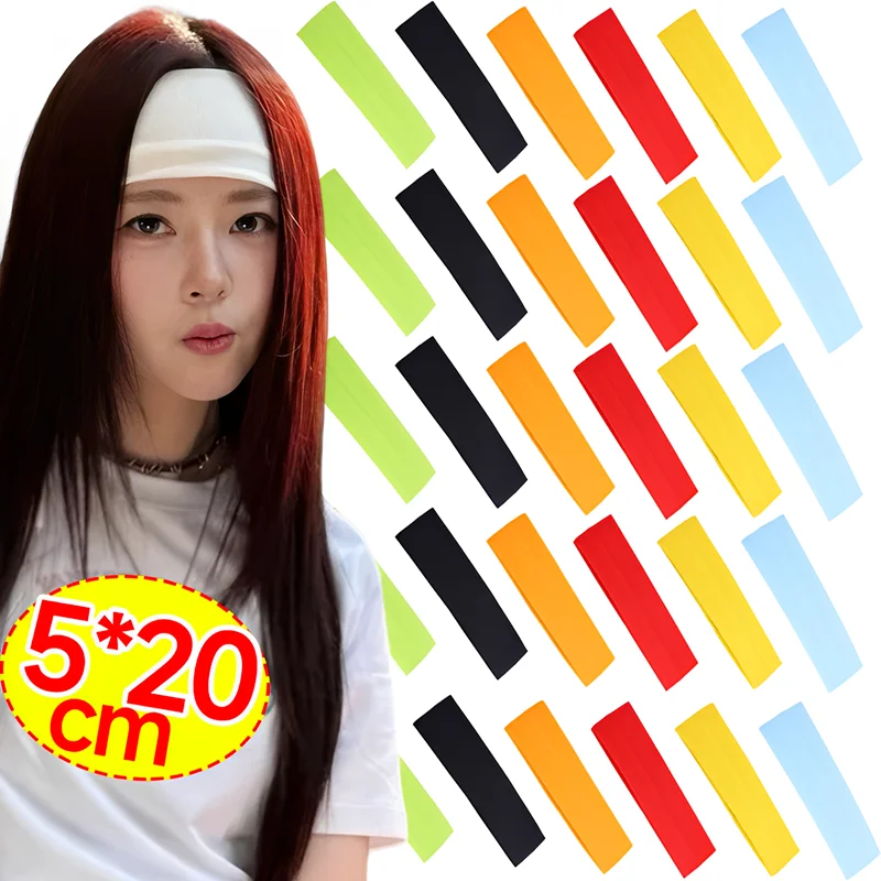 Fashion Sports Headbands for Women Solid Elastic Hair Bands Running Yoga Hair Bands Stretch Makeup Hair Accessories Headwrap