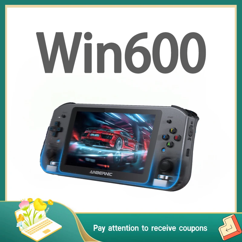 Anbernic Win600 handheld game console 5.94-inch Win10/Steam OS system AMD 3050e/3020e Steam Deck