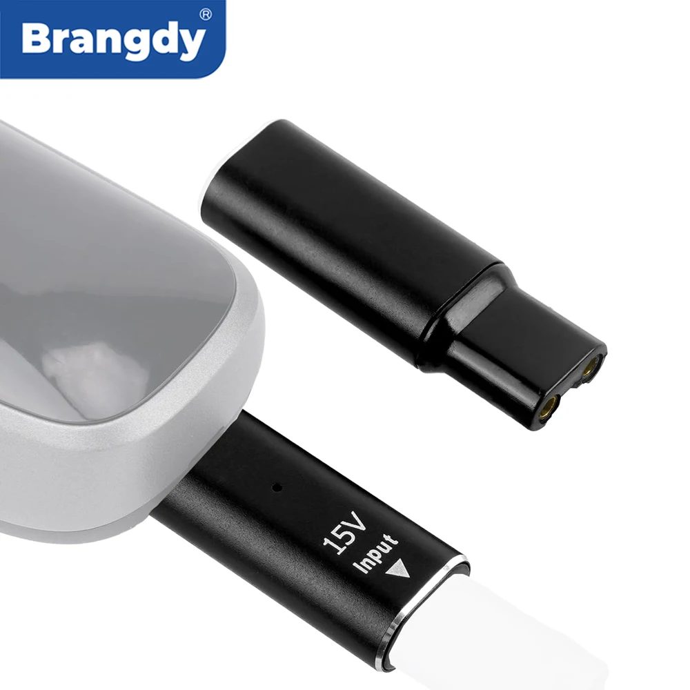 Adaptador de Carga Tipo-C Brangdy 15V HQ8505 Compatible con Philips One Blade Pro QP6520 QP6530 QP6510 Recortadora de Barba