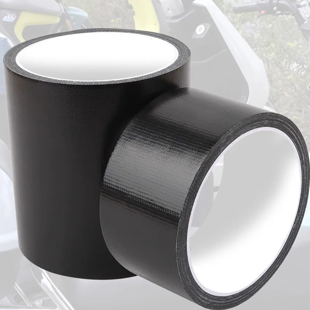 Cinta de reparación negra de 5cm/10cm, cinta adhesiva fuerte de tela impermeable para tienda, barco, RV, cubiertas, toldo, paraguas, reparación de cuero