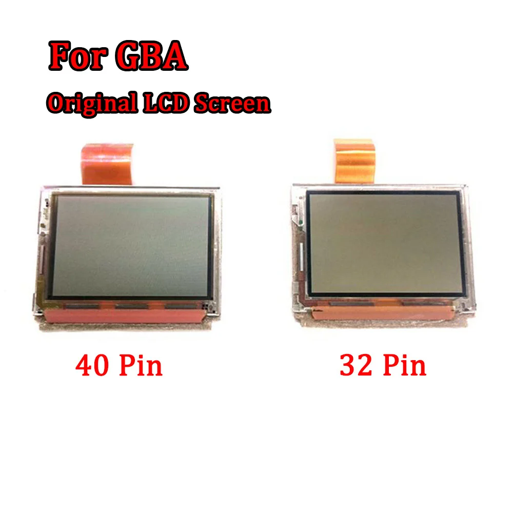 Original Reflective TFT Screen 32Pin 40Pin Replacement Original Factory Quality for GBA GameBoy Advance Console No Backlight