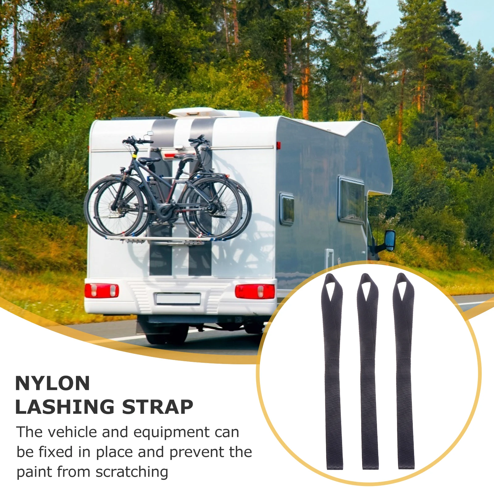 

8pcs Heavy Duty Loop Tie Down Straps Motorcycle Scooter Dirt Bike Wheelchair Lawn Garden Equipment Fastening Straps Flexible Car