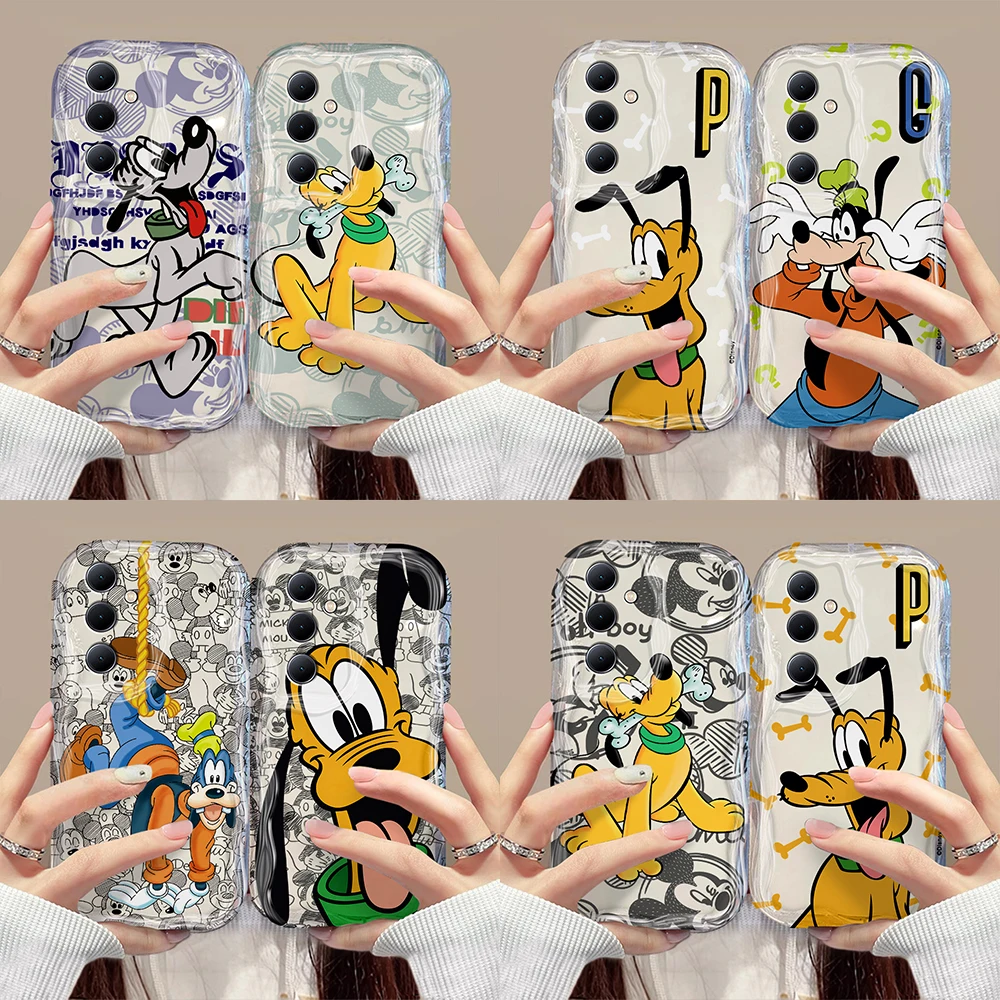 Funny Cute Goofy Goof Pluto 3D Wave Case For Xiaomi Mi 14 12 12T 11 Lite Poco M6 X6 X5 X4 F4 X3 M3 Pro 4G 5G Soft Silicone Cover