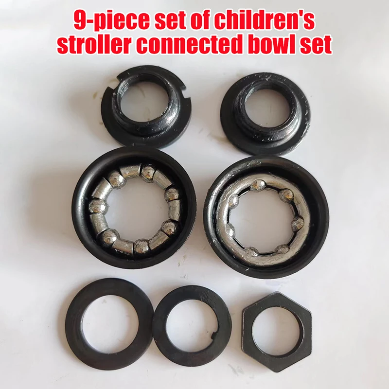 Bicycle Conjoined Bowl Set Full Set Assembly Bicycle Bead Frame Conjoined Central Axle Bowl Stopper