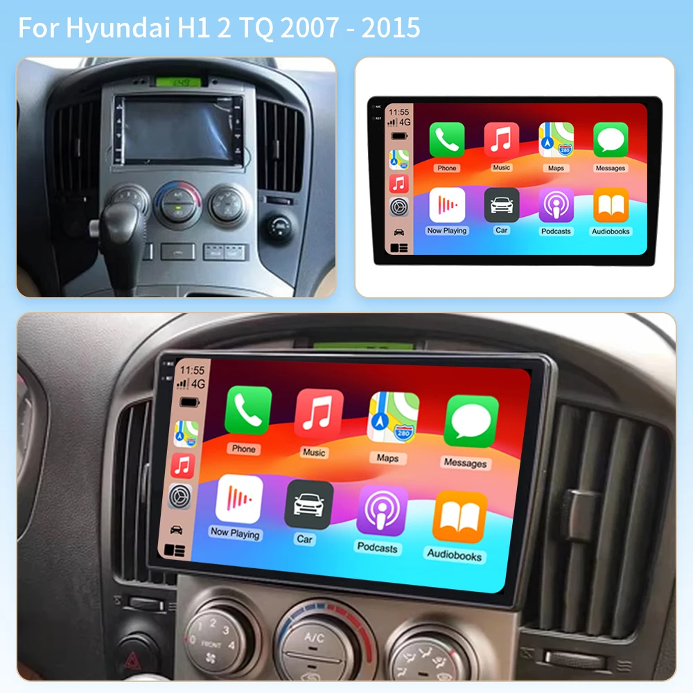 2K Android 16 Stereo Multimedia Player For Hyundai H1 Grand Starex i800 TQ 2007-2015 Car Radio GPS Navi BT MP5 Wifi 2Din Carplay