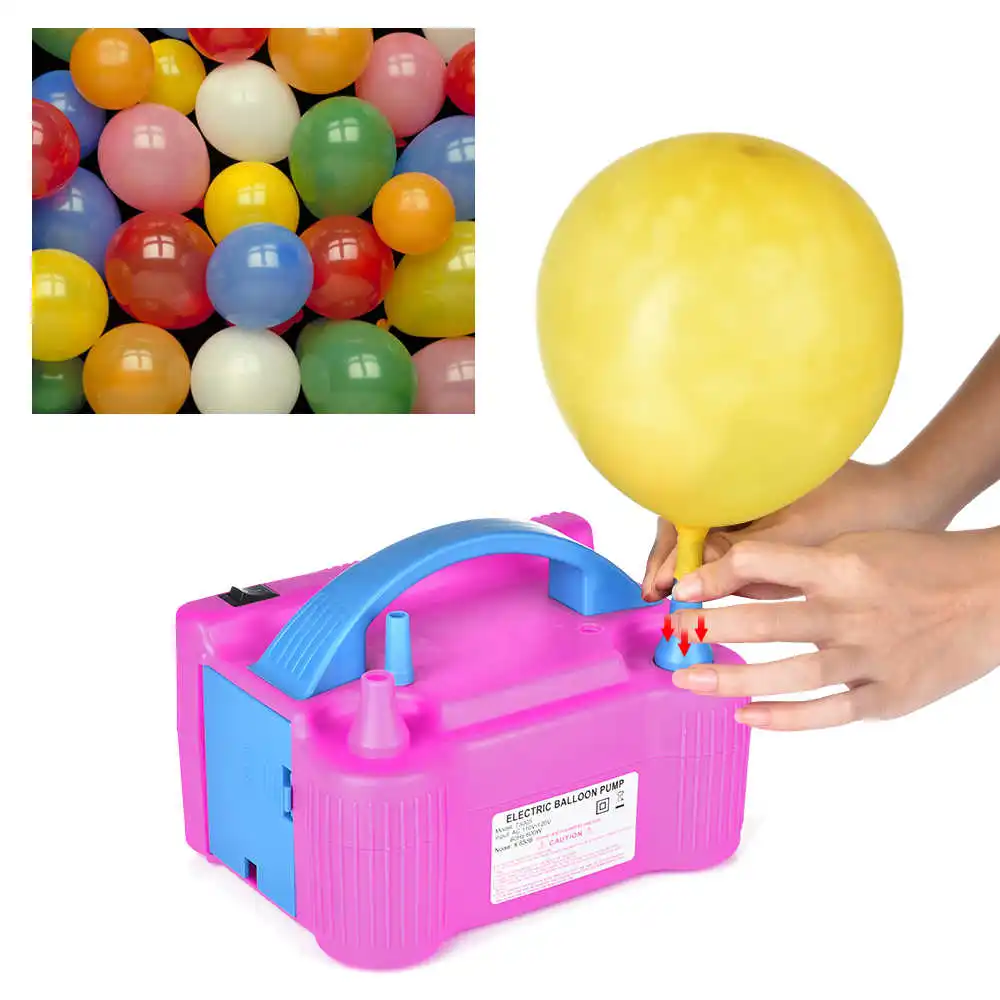 Electric balloon pump double ended double outlet balloon machine