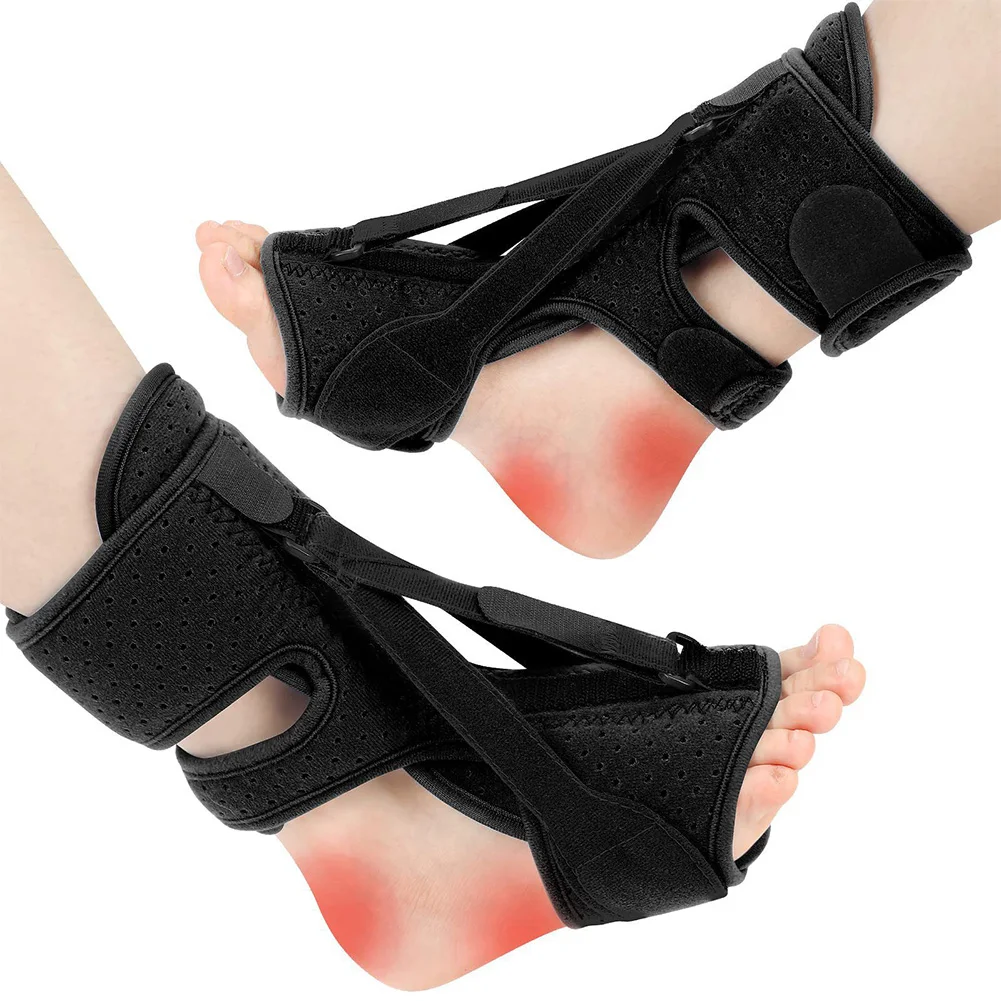 Adjustable Plantar Fasciitis Night Foot Splint Drop Orthotic Brace Elastic Dorsal Night Splint Foot Care Tool Ligament Belt