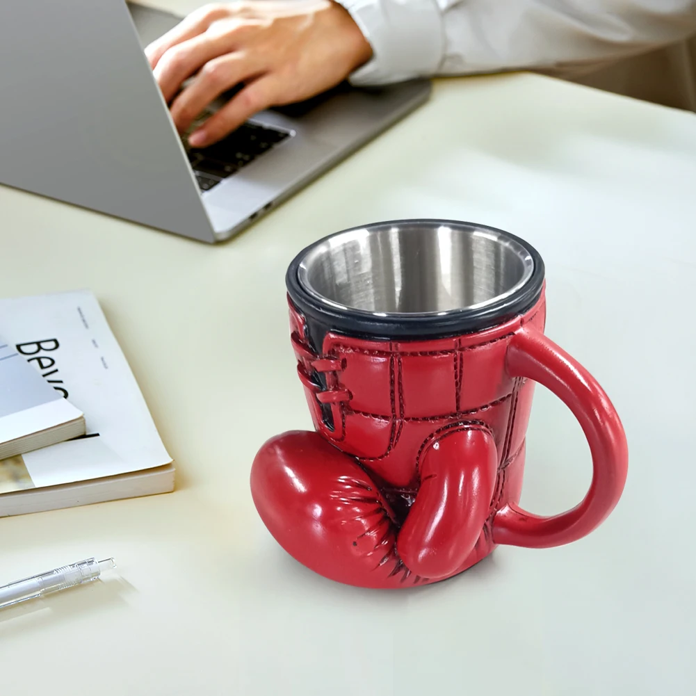 1-2PCS Boxing Coffee Mug Boxing Themed Tea Cup Resin Sports Themed Mug Novelty Coffee Cup Gifts for Boxing Lovers/Car Decoration